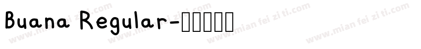 Buana Regular字体转换